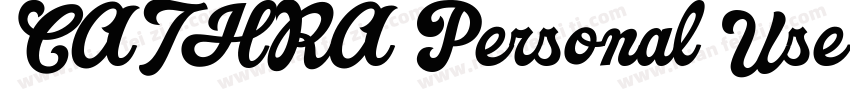 CATHRA Personal Use字体转换